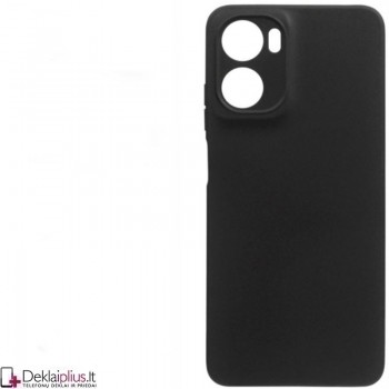 Silikoninis ploniausias dėklas su kameros apsauga - juodas (Motorola Moto G05/E15)